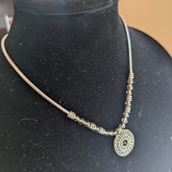 Brighton 'Spellbound' Silver Necklace with Intricate Pendant - Picture 2 of 4